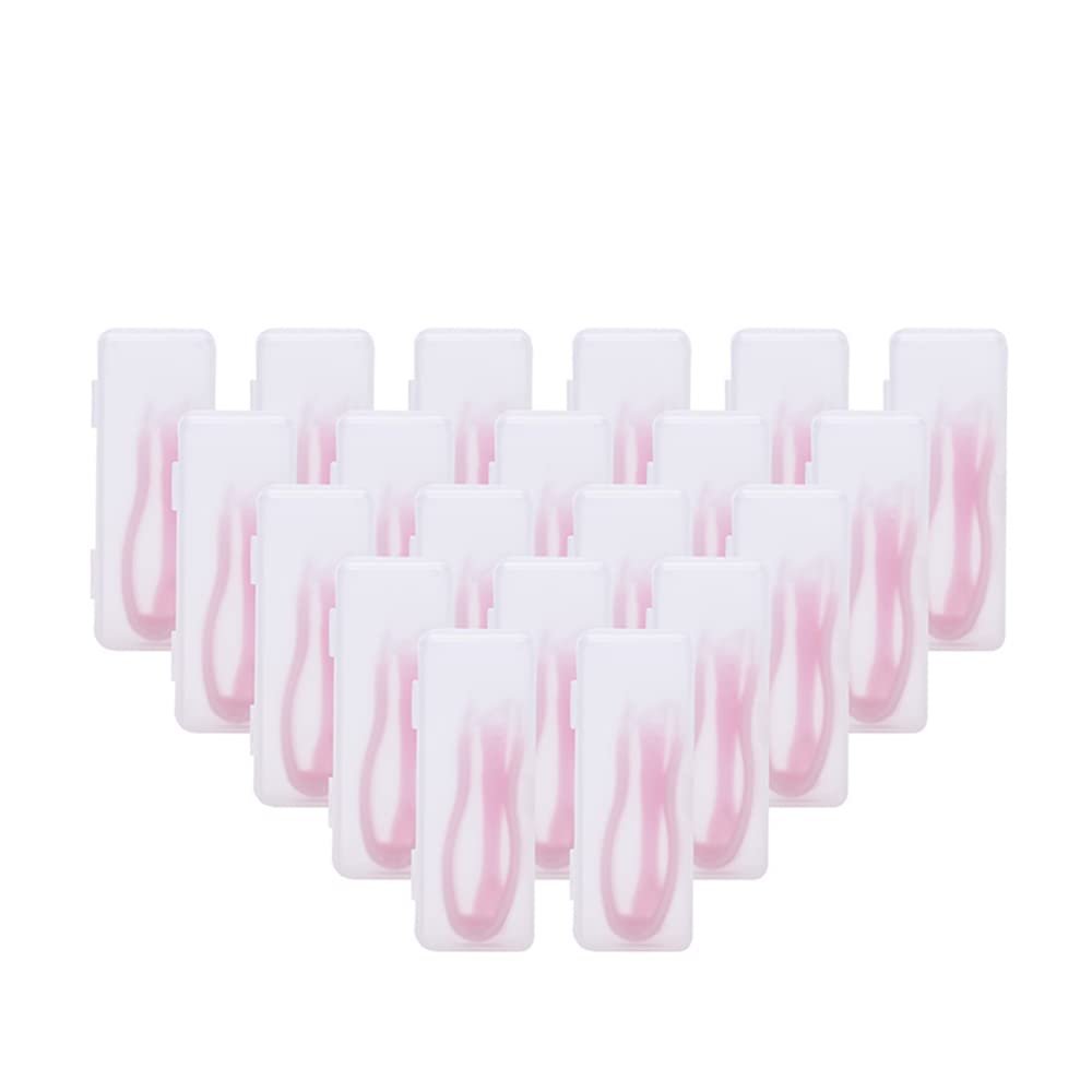 20 Pieces Contact Lens Stick Tool Tweezers Set Suction Stick with Soft Tip Colorful by dhoptical (Pink)