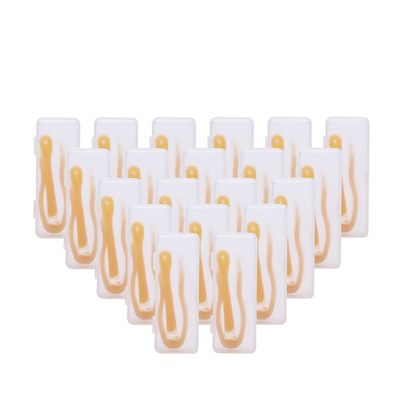 20 Pieces Contact Lens Stick Tool Tweezers Set Suction Stick with Soft Tip Colorful by dhoptical (Yellow)
