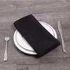 Black Napkin Linen, Folded 2 Ply view 1
