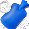2 Quart Home Enema Bag Kit with Hose Tips and Water Flow Clamp - Colon Cleansing Enema Bag (Blue) view 1