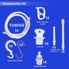 2 Quart Home Enema Bag Kit with Hose Tips and Water Flow Clamp - Colon Cleansing Enema Bag (Blue) view 3