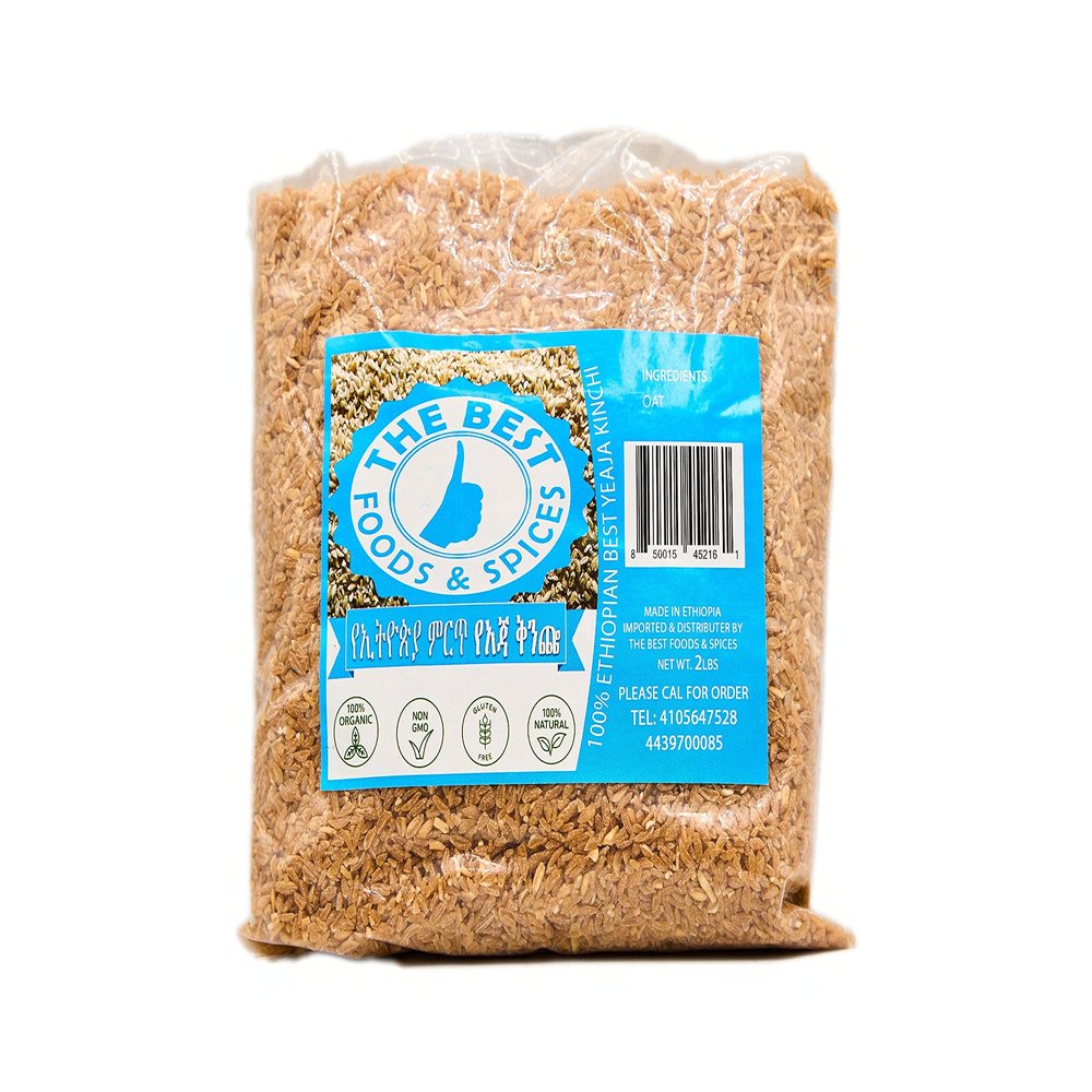 Aja Kinche (Oats) | 100% Natural Oats | Organic Oats | Ethiopian & Eritrean Aja Kinche 2lbs