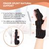 Scurnhau Trigger Finger Splint Finger Brace for 2 Fingers Reversible Finger Splints for Mallet Finger Broken Finger Arthritis Metacarpal Fracture Hand Brace with Finger Support Joints Immobilizer-L/XL view 2