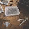 BAOLSLS 50 Pieces Pipe Screens,Apply Size for 0.5 to 0.75in,100% Stainless Steel Mesh,with 3 in 1 Small Portable Cleaning Tool and Brush and Box view 2