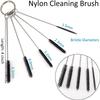 BAOLSLS 50 Pieces Pipe Screens,Apply Size for 0.5 to 0.75in,100% Stainless Steel Mesh,with 3 in 1 Small Portable Cleaning Tool and Brush and Box view 4