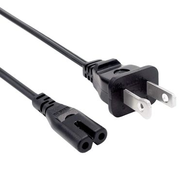 2 Prong Power Cord Replacement for Philips Respironics CPAP BIPAP 1005894 1038928 Machine,Stereo Mini HI-FI FW-C550 FW316C Power Cord 8ft AC Cable