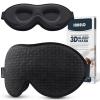 INNELO Sleep Mask for Side Sleeper, Eye Mask Sleeping Women Men, 100% Light Blocking 3D Contoured Cup Sleeping Mask Soft No Eye Pressure Cover Blindfold Night Shade for Travel Nap Yoga, Black view 1
