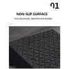 ZARBAILRE Wheelchair Ramps 19.731.510.6inch, Small Rubber Threshold Ramp for Doorway, Multi Purpose Curb Ramps Non Skid for Home, Steps, Stairs, Doorways, Curbs view 2