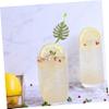 CALLARON 10pcs Monstera Glitter Paper Straws Disposable Decorative Drinking Straws for Weddings Birthdays and Celebrations Lightweight and Party Supplies view 3