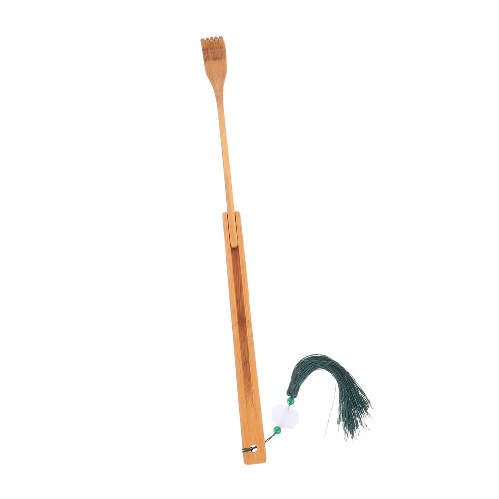 Back Scratcher Scratching Device Folding Scratcher Wooden Back Tools for Men Back Scratcher Handle Scratcher Handheld Portable Scratcher Aldult Man Bamboo