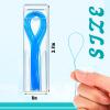 Seewey 1000 Pcs Dental Floss Threaders Deep Clean Floss for Braces, Bridges, and Implants, Multifunctional Nylon Loop Design for Your Teeth, Pack of 20(Blue) view 2