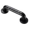 14in/18in/22in Bathroom Grab Bars with Anti-Slip GripStainless Steel Shower Grab Bar with Safety Luminous CirclesHeavy Duty Handicap Handrail for Elderly Senior Injury Assist ( Color : Black , Size view 1