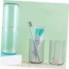 COLLBATH Toothpaste Case Toothbrush Holder Travel Wash Cup Compact Portable Storage Cup view 4