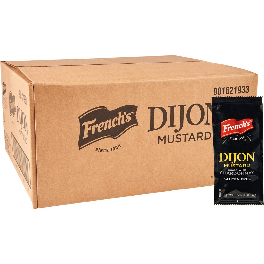 French's Dijon Mustard Packets, 200 count - 200 Packets of French's Dijon Mustard, Perfect for Takeout and Delivery