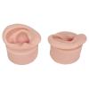 1 Pair Ear Practice Model, Novice Soft Silicone Flexible Ear Model Props for Jewelry Display (Medium Skin Color) view 1