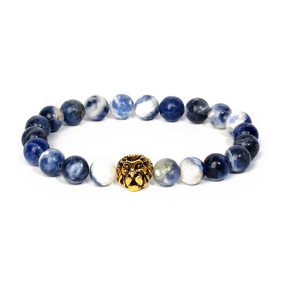 Tiger Eye Lava Bracelets Men 8mm Nature Volcanic Stone Women Jewelry,34,21cm-8.3inch