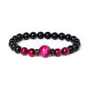 Tiger Eye Bead Bracelets Men Natural Stone Bracelet for Women Onyx Jewelry,41,17cm-6.7inch view 1