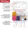 8 and12 Compartment Large Pill Cases with Airtight Seal - Silicone Gasket Waterproof Med Box with Medication Map (Combo Pack - 8 & 12 Compartment) view 2