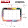 8 and12 Compartment Large Pill Cases with Airtight Seal - Silicone Gasket Waterproof Med Box with Medication Map (Combo Pack - 8 & 12 Compartment) view 3