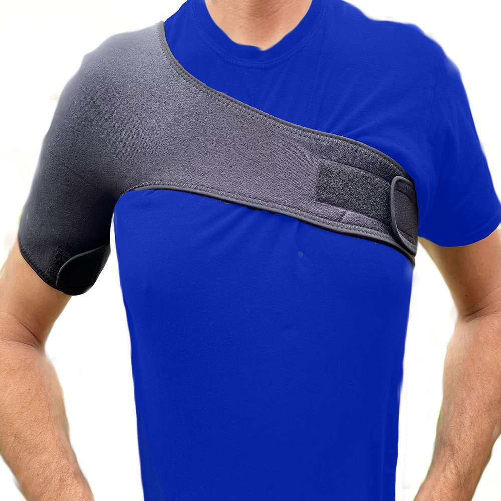 Alpha Medical Compression Shoulder Support, Post-Op Shoulder Brace, Post Injury Healing Shoulder Support (Medium ; Right)