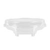5oz Clear Plastic Dessert Containers with Dome Lids - Boat Shaped Rectangular Disposable Parfait Box with Lids, Cake Box, Yogurt Container, Fruit Box, Snack Box, Ice Cream, Banana Pudding, Jello (60 PACK) view 1
