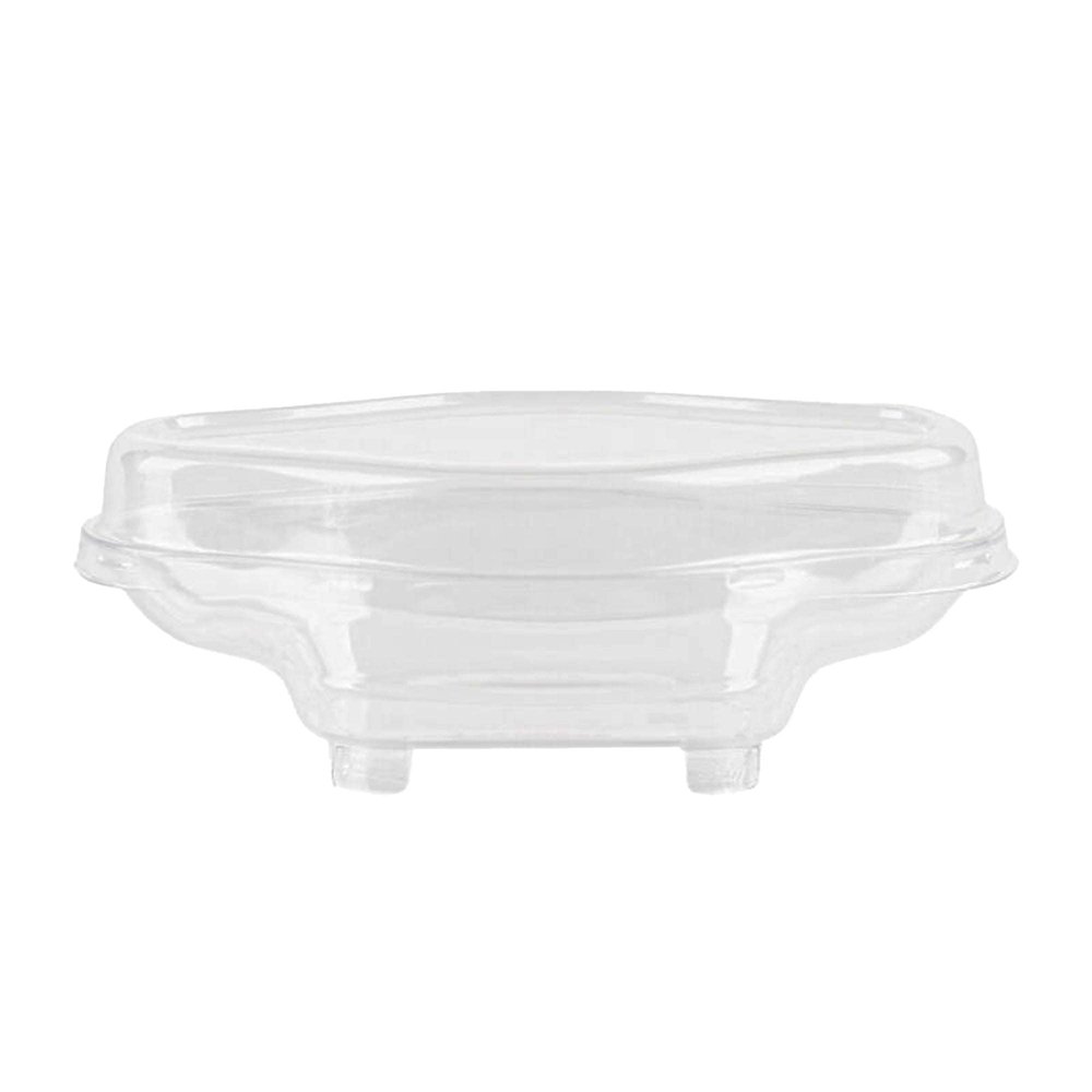 5oz Clear Plastic Dessert Containers with Dome Lids - Boat Shaped Rectangular Disposable Parfait Box with Lids, Cake Box, Yogurt Container, Fruit Box, Snack Box, Ice Cream, Banana Pudding, Jello (30 PACK)