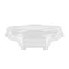 5oz Clear Plastic Dessert Containers with Dome Lids - Boat Shaped Rectangular Disposable Parfait Box with Lids, Cake Box, Yogurt Container, Fruit Box, Snack Box, Ice Cream, Banana Pudding, Jello (30 PACK) view 1