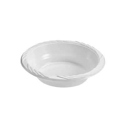 VeZee 5oz Medium Weight Disposable White Plastic Dessert Bowls : Perfect for home, offices, parties, restaurants, and hotels : 3200CT