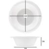 VeZee 5oz Medium Weight Disposable White Plastic Dessert Bowls : Perfect for home, offices, parties, restaurants, and hotels : 3200CT view 2
