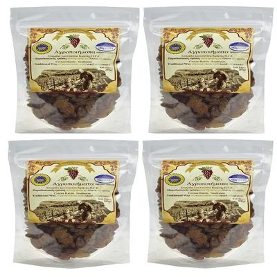 Greek, Cretan Dried Raisin Sultanas | Protected Geographical Indication | Handpicked product (4 Packs)