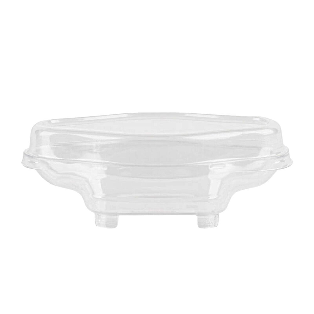 5oz Clear Plastic Dessert Containers with Dome Lids - Boat Shaped Rectangular Disposable Parfait Box with Lids, Cake Box, Yogurt Container, Fruit Box, Snack Box, Ice Cream, Banana Pudding, Jello (240 PACK)