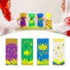 100 PCS Eid Mubarak Cellophane Treat Bags, Ramadan Kareem Cellophane Treat Favor Bags Eid Moon Clear Cookie Candy Bags Gift Cellophane Bags with Twist Ties for Eid Mubarak Party Supplies, 4 Style view 3