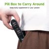 Daviky Pill Organizer 3X a Day, Weekly Pill Box 7 Day, Travel Pill Case with Large Containers, Light-Proof Pill Case for Vitamins, Medication, Supplements and Fish Oils (Black) view 3