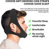Anti Snoring Chin Strap for Men and Women, Comfortable Chin Strap for Cpap Users, Adjustable Stop Snoring Chin Strap Snoring Solution Chin Straps to Keep Mouth Closed While Sleeping (Black) view 3
