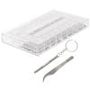 iplusmile Eyeglass Repair Kit Precision Screwdriver Glasses Repair Screws and Nose Pads Accessories for Glasses Sunglasses and More view 1
