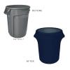 32 Gallon Spandex Trash Can/Waste Container Covers (Navy Blue) view 2