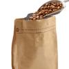 100 Count 16oz/1lb Kraft Paper Coffee Bags - High Barrier Kraft & Foil Liner - Flat Bottom Coffee Pouches with Degassing Valve, Rsealable Zipper & Easy Open Tape (100pcs) view 4