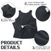 Jiuguva Mastectomy Recovery Tank Top with Drain Pocket Adjustable Hold Drainage Tube Surgical Recovery Tank Top with Pocket(Gray, L) view 3