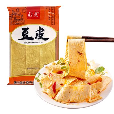 SXET Dried Tofu Skin, Handmade Bean Curd Sheets, Chinese Special Youdoupi, Soy Products, Vegetarian Food, Fit for Hot Pot, Cold Vegetable, Stir Fry 120g/4.23oz per Pack (Pack of 1)