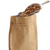 100 Count 12 Ounces Kraft Paper Coffee Bags - High Barrier Kraft & Foil Liner - Flat Bottom Coffee Pouches with Degassing Valve, Food Storage Bags with Rsealable Zipper & Easy Open Tape (100pcs, view 3