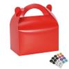 Bssay 30 Pack Party Favor Treat Boxes,Goodie Boxes,Gable Paper Gift Boxes with Handles Perfect for Birthday Party,Wedding,Christmas,Baby Shower 6.5 x 4 x 4 Inches (Red) view 1