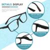 IVNUOYI 4 Pack Reading Glasses Blue Light Blocking Readers for Men,Lightweight Computer Eyeglasses with Spring Hinge(3.5x) view 4