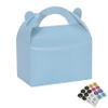 Bssay 30 Pack Party Favor Treat Boxes,Goodie Boxes,Gable Paper Gift Boxes with Handles Perfect for Birthday Party,Wedding,Christmas,Baby Shower 6.5 x 4 x 4 Inches (Blue) view 1