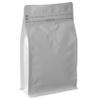 100 Count 32 Ounces /1 KG White Kraft Paper Coffee Bags - High Barrier Aluminium Foil Liner - Flat Bottom Coffee Pouches with Degassing Valve, Food Storage Bags with Rsealable Zipper & Easy Open Tape (100pcs, 32oz/1kg) view 1
