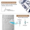 100 Count 32 Ounces /1 KG White Kraft Paper Coffee Bags - High Barrier Aluminium Foil Liner - Flat Bottom Coffee Pouches with Degassing Valve, Food Storage Bags with Rsealable Zipper & Easy Open Tape (100pcs, 32oz/1kg) view 3