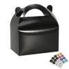 Bssay 30 Pack Party Favor Treat Boxes,Goodie Boxes,Gable Paper Gift Boxes with Handles Perfect for Birthday Party,Wedding,Christmas,Baby Shower 6.5 x 4 x 4 Inches (Black) view 1