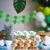 LEOSINDA 100 Pcs Clear Cellophane Treat Bags, 6 X10 Inches Hawaiian Palm Leaf Cellophane Cookie Bags for Gift Wrapping,Packaging Candies,Dessert,Bakery, Candy, Chocolate,Party Decorations view 4