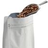 100 Count 16 Ounces White Kraft Paper Coffee Bags - High Barrier Aluminium Foil Liner - Flat Bottom Coffee Pouches with Degassing Valve, Food Storage Bags with Rsealable Zipper & Easy Open Tape view 4