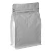 50 Count 8 Ounces White Kraft Paper Coffee Bags - High Barrier Aluminium Foil Liner - Flat Bottom Coffee Pouches with Degassing Valve, Food Storage Bags with Rsealable Zipper & Easy Open Tape (50pcs, 8oz/0.5lb) view 1