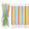 Tessco for you 600 Pcs 9.06 Inch Jumbo Smoothie Straws Bulk 10 mm Large Plastic Disposable Bubble Tea Straws Wide-Mouthed Individually Wrapped for Tall Homemade Milkshakes(Rainbow Color) view 1